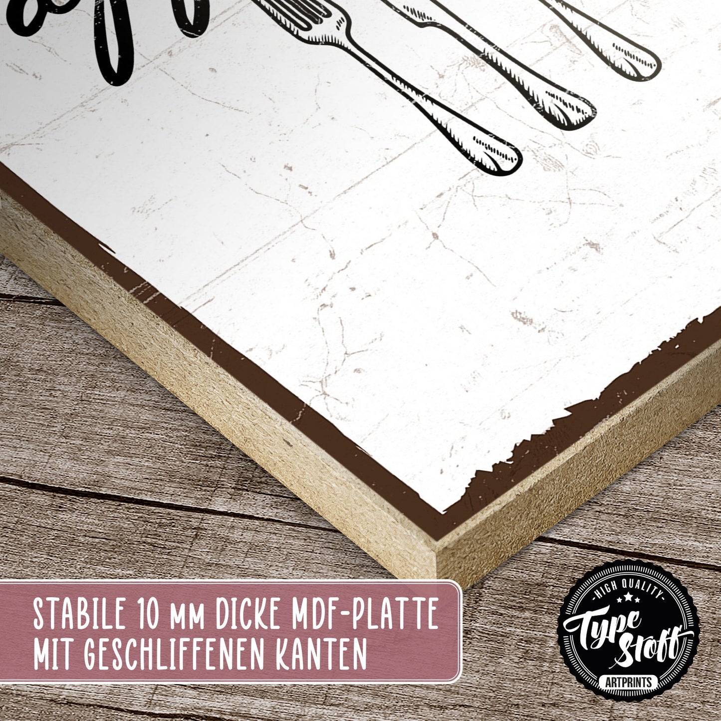 Holzschild mit Spruch - Bon Appetit - Guten Appetit – HS-GH-00124