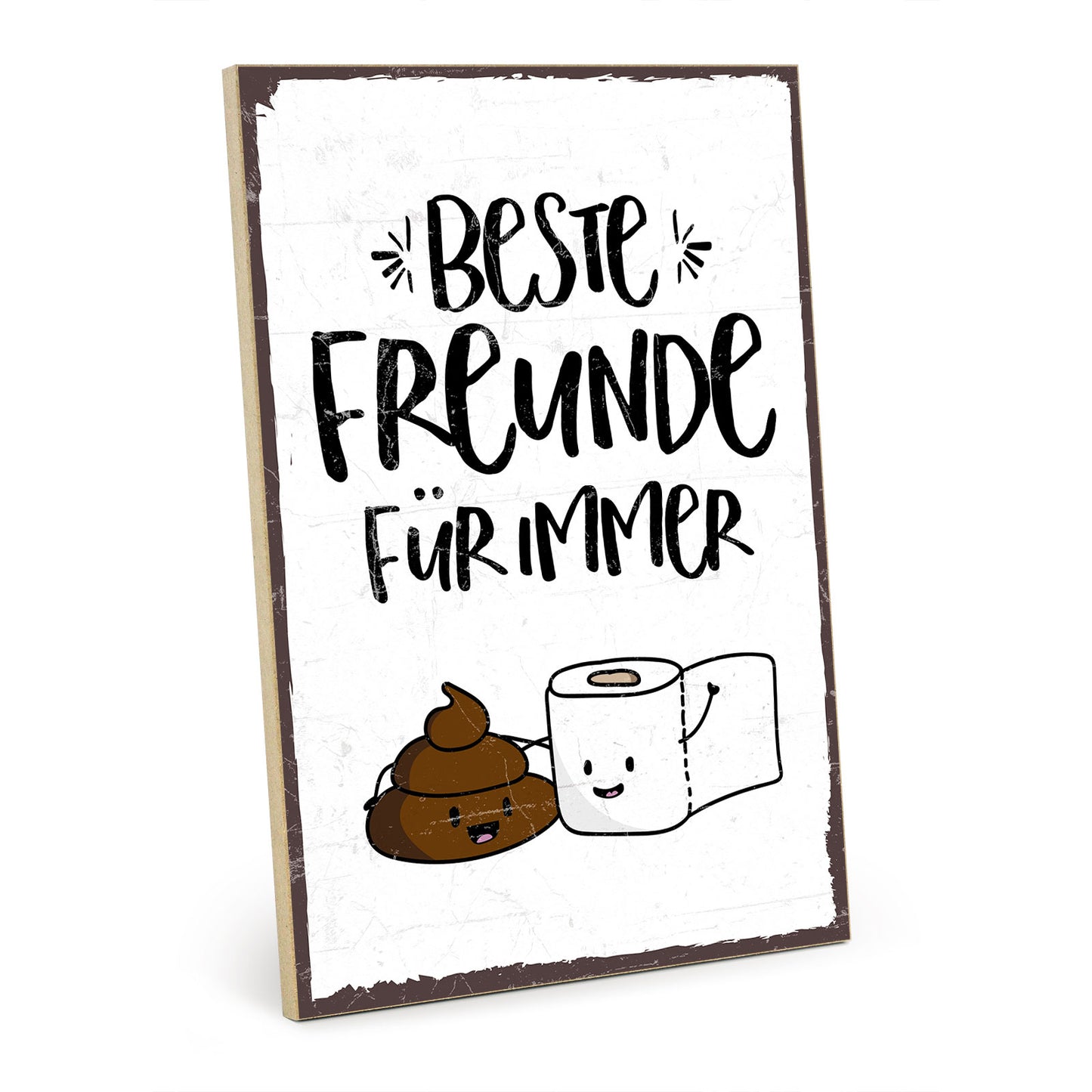 Holzschild mit Spruch - Beste Freunde für immer – HS-GH-00139