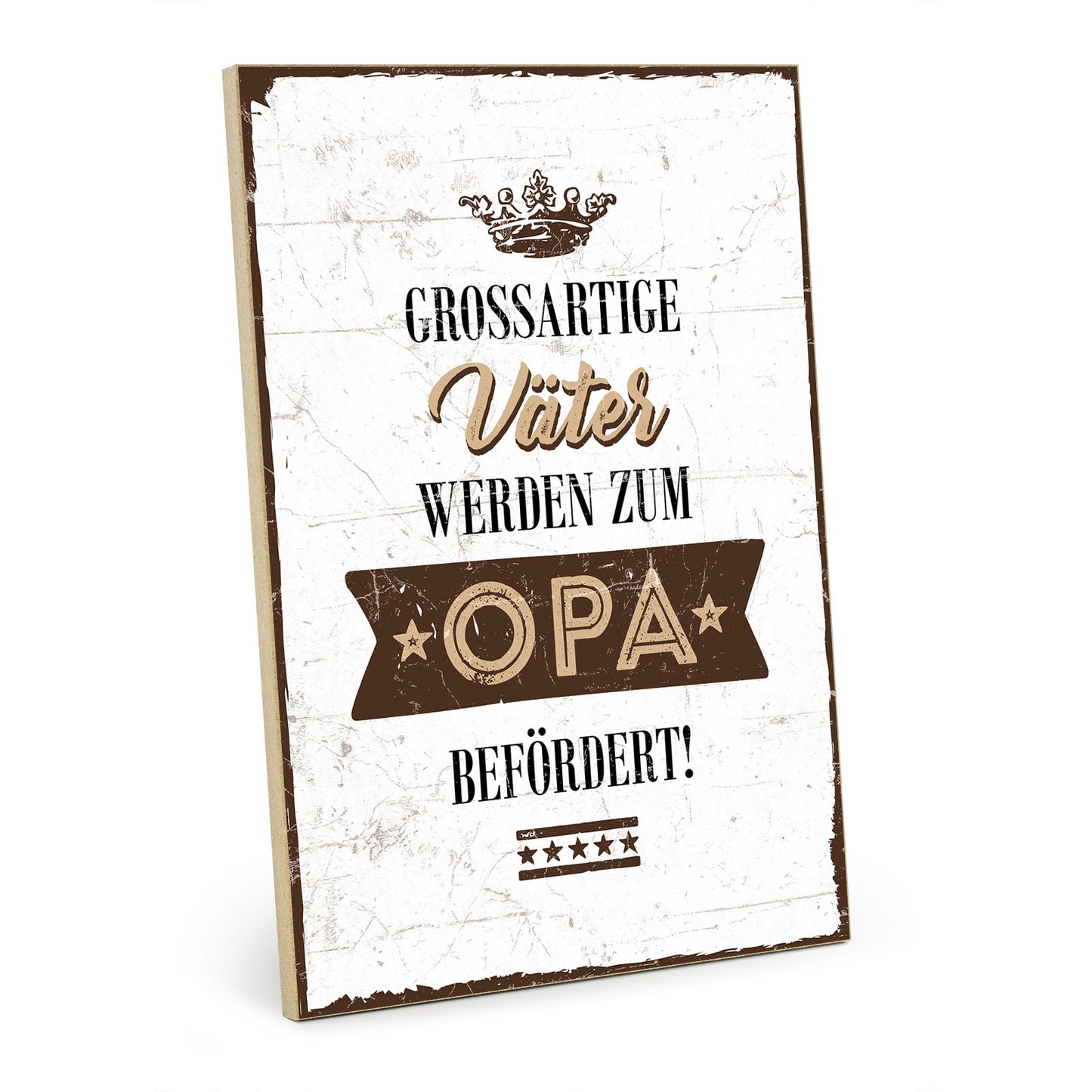 Holzschild mit Spruch - Größartige Väter - Opa - HS-GH-00209