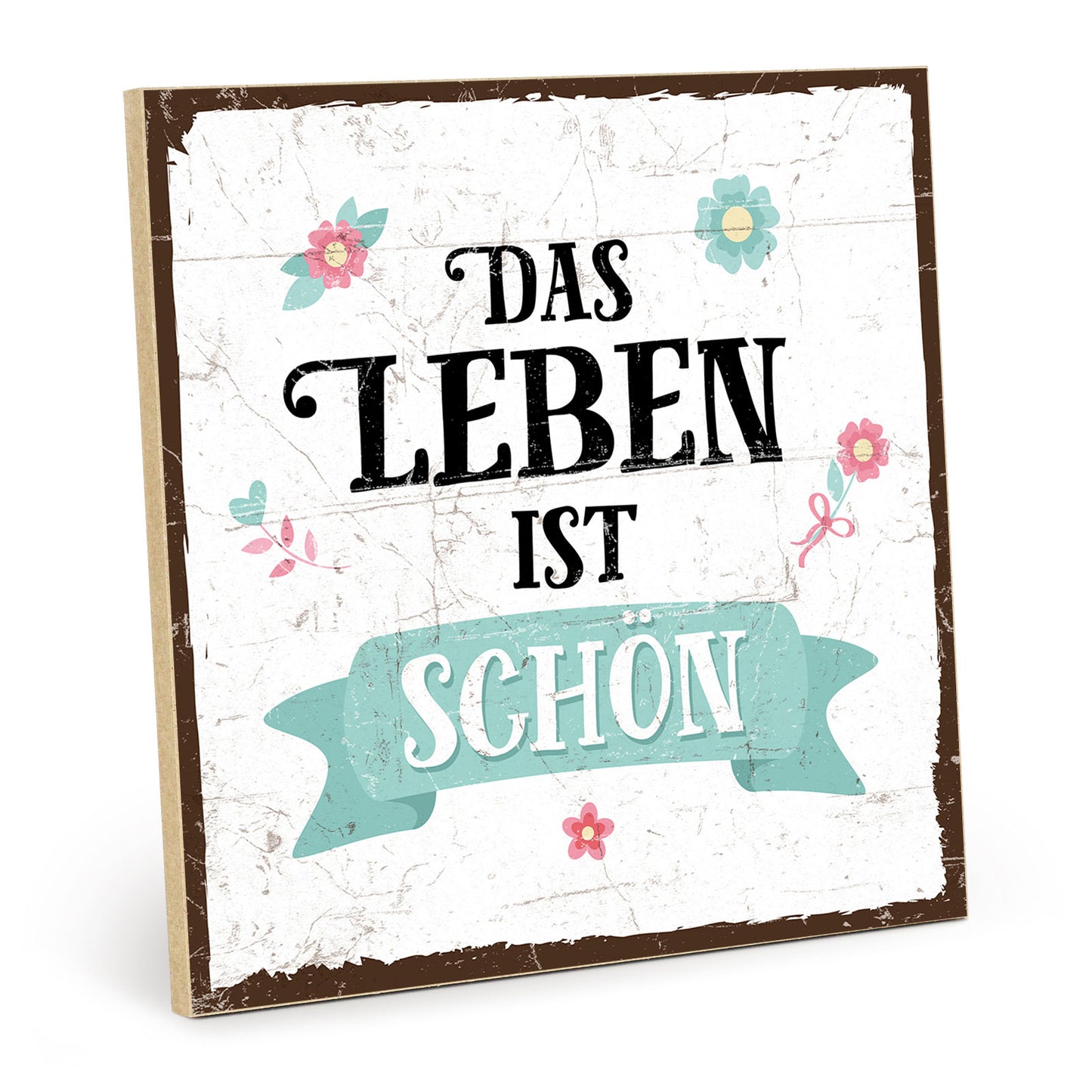 Holzschild mit Spruch - Hygge - Abenteuerland - HS-QN-00246