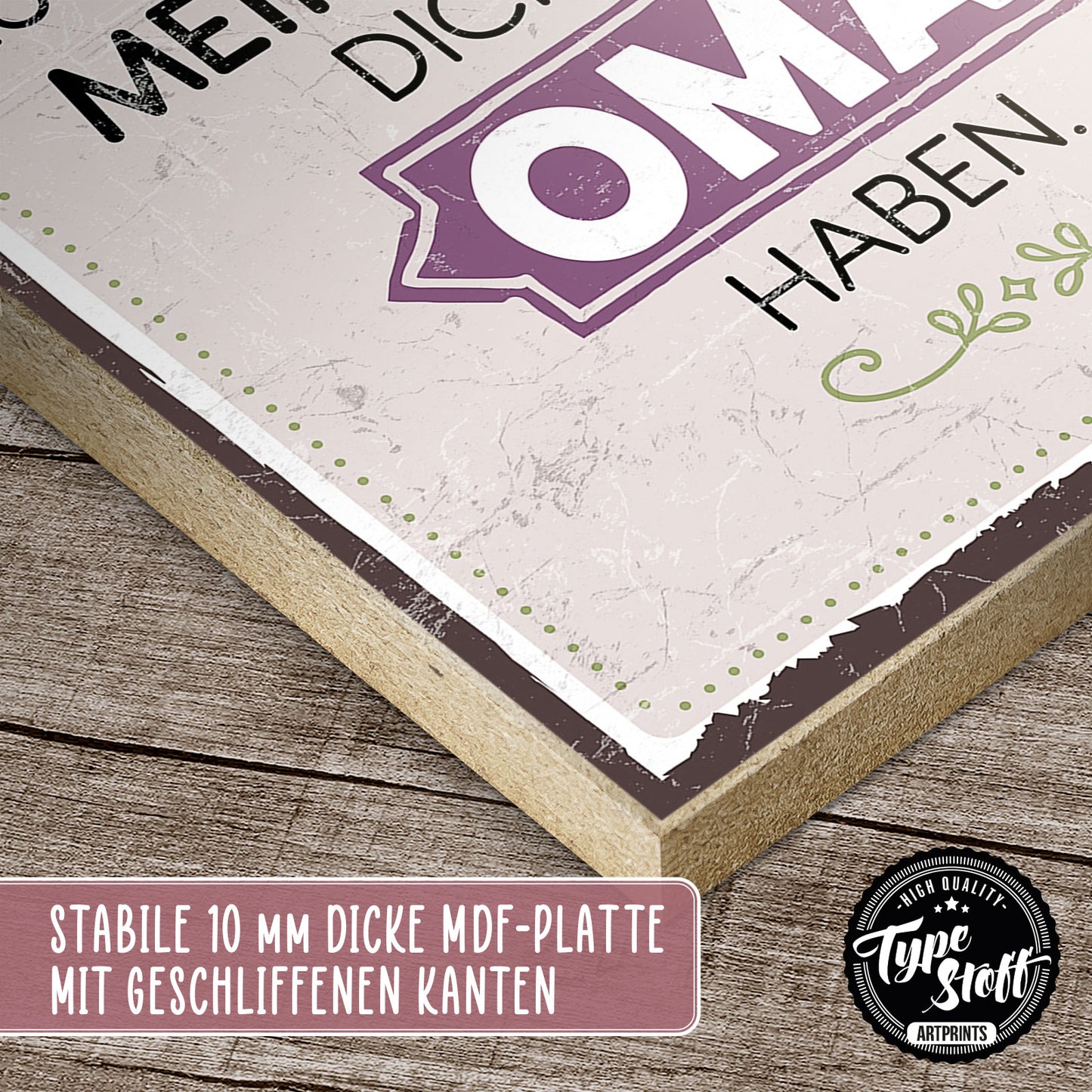 Holzschild mit Spruch - Oma – GH-00403