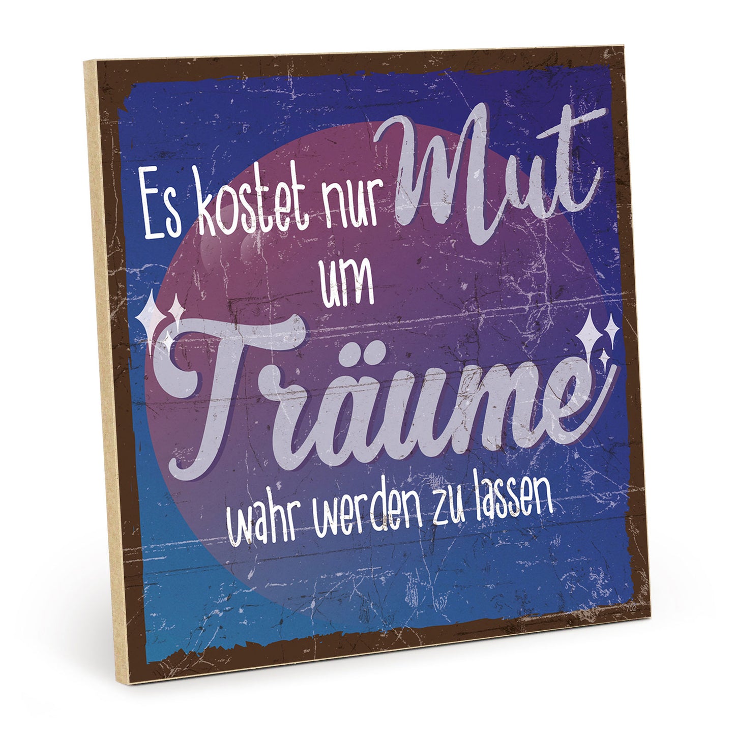 Holzschild mit Spruch - Hygge - Es kostet nur Mut – HS-QN-00703