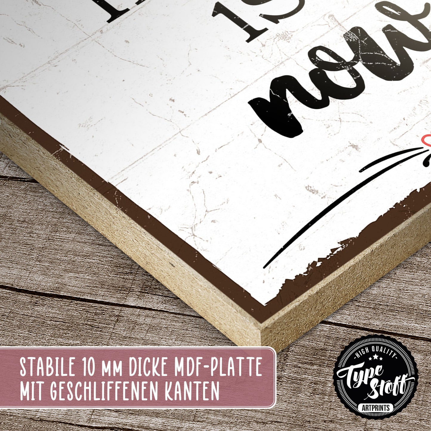 Holzschild mit Spruch - Hygge - all we have is now – HS-GH-00757