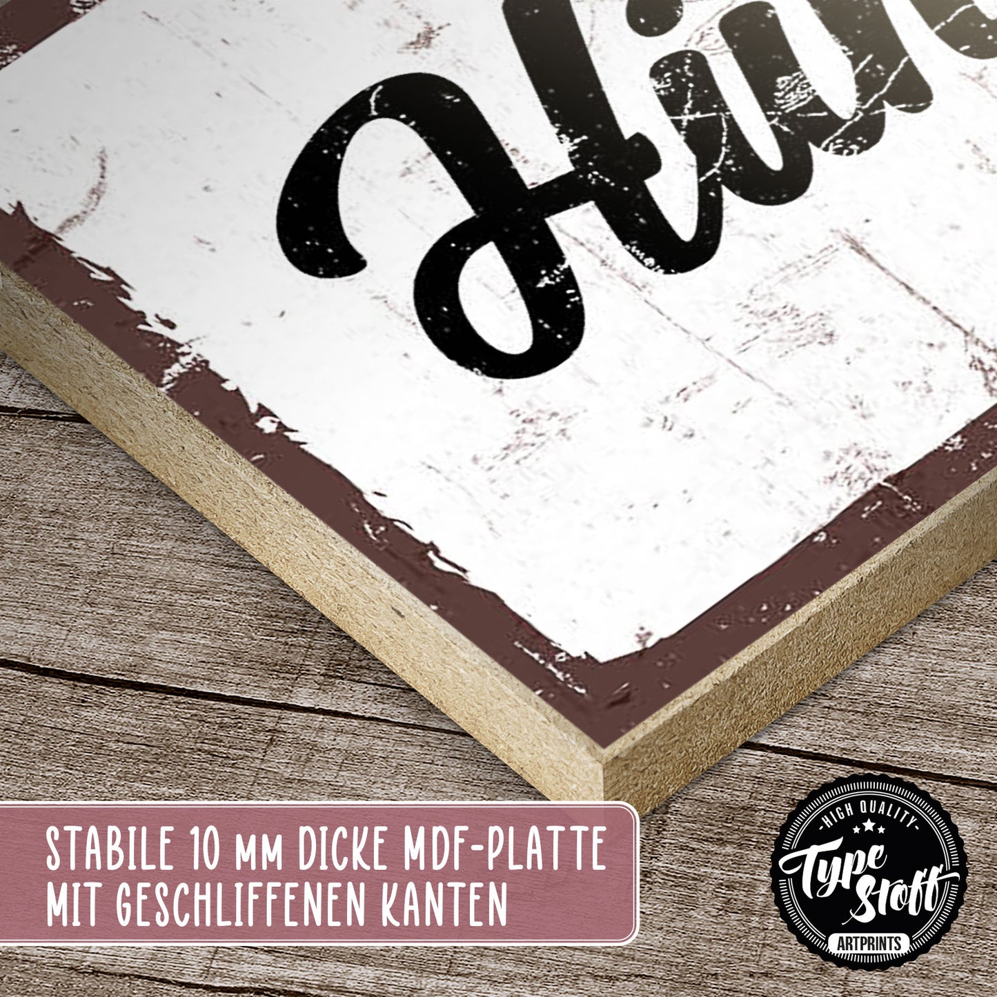 Holzschild mit Spruch - Huhn - Hühnerstall – HS-KQ-00778