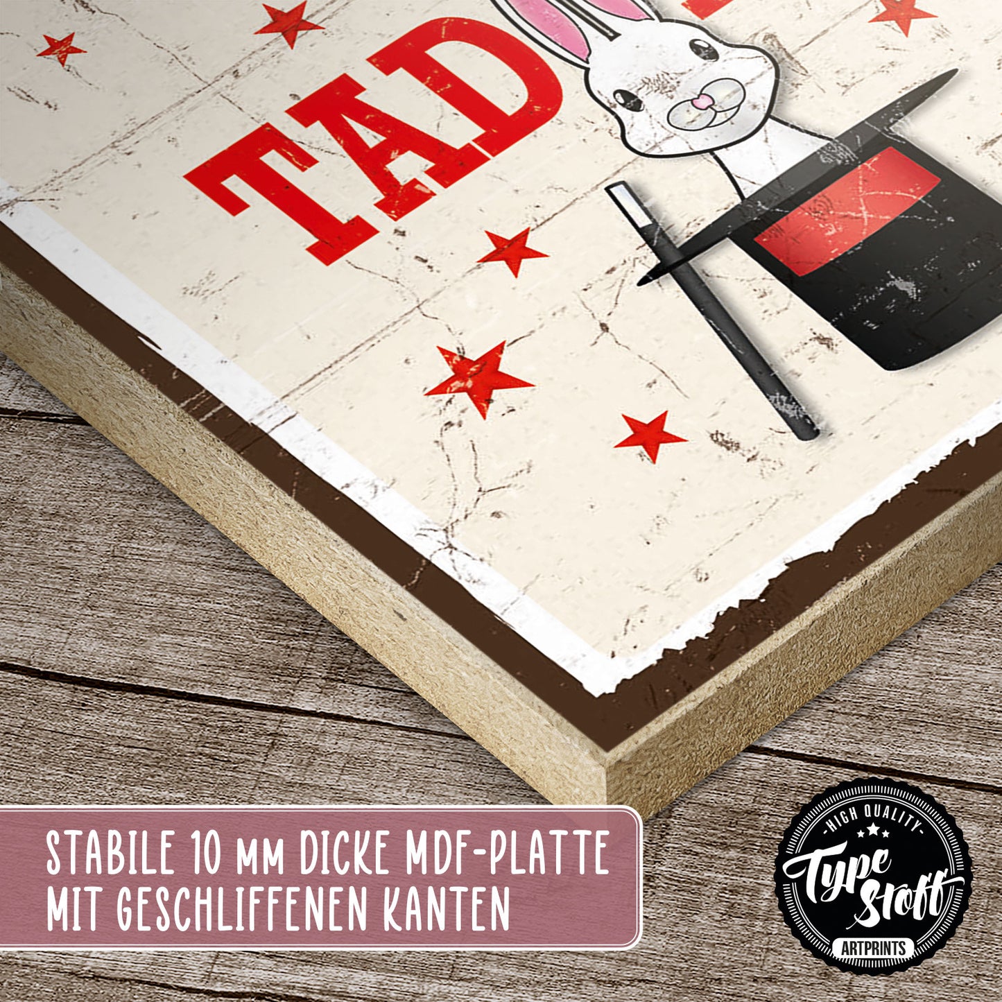 Holzschild mit Spruch - Hygge - To do und Tada – HS-GH-00849