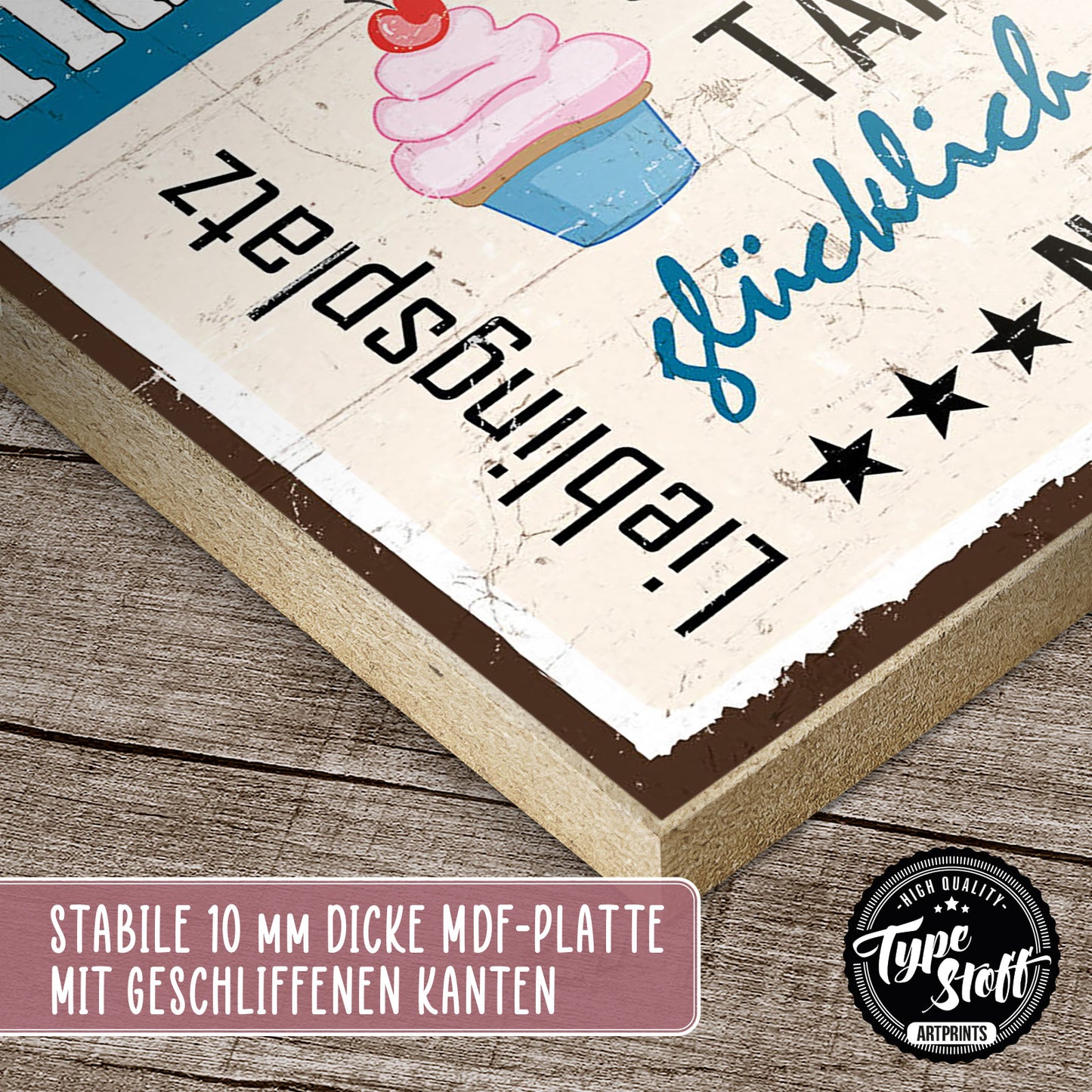 Holzschild mit Spruch - Traum-Küche – HS-GH-00995
