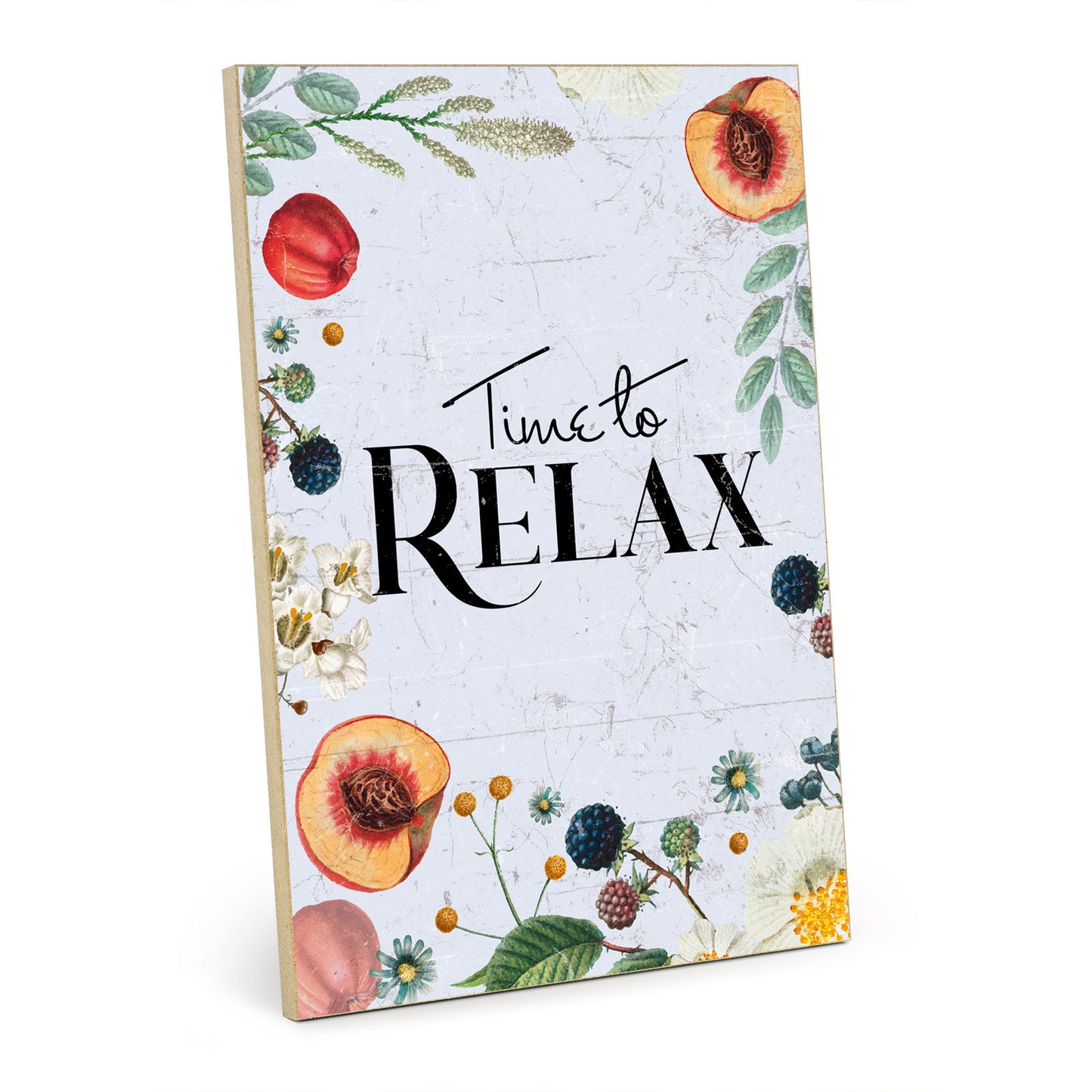 Holzschild mit Spruch - Hygge - Time to relax – HS-GH-01052