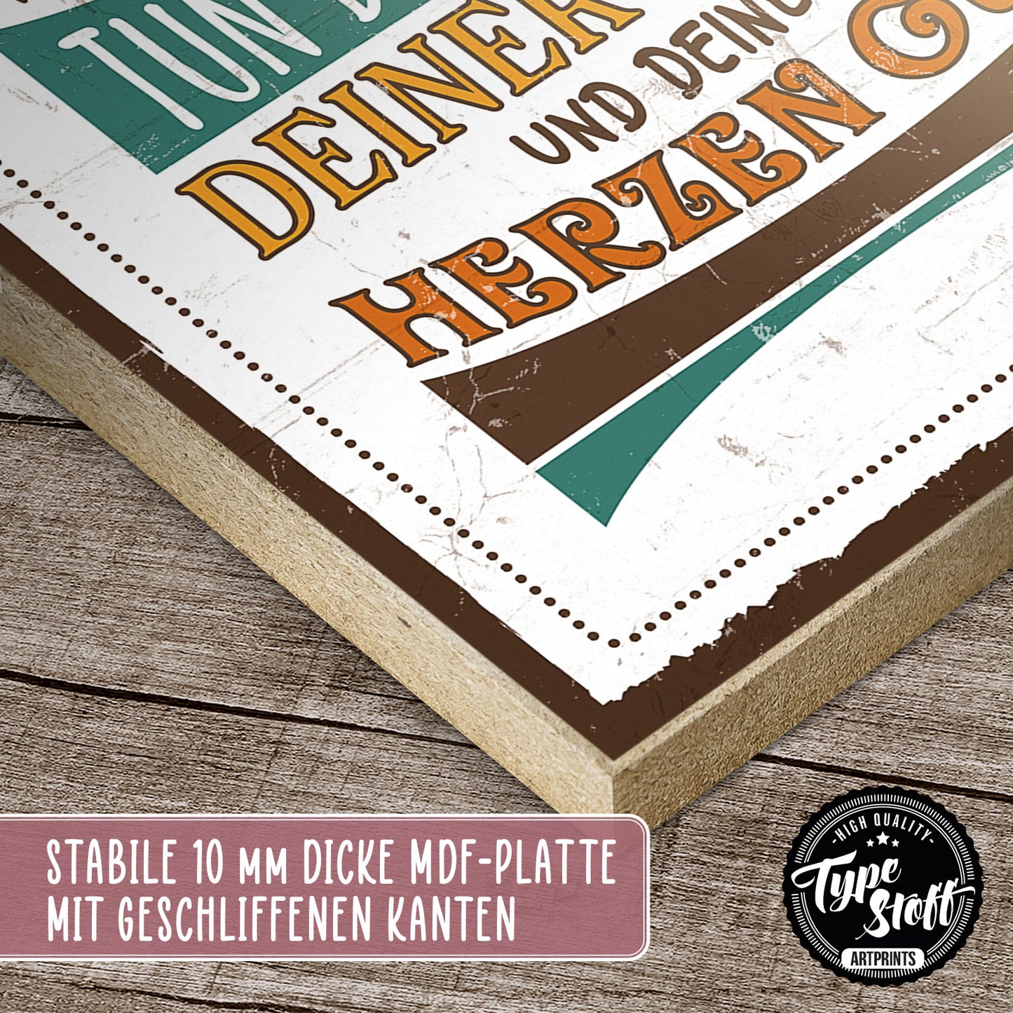 Holzschild mit Spruch - Freunde - Tun dir gut – HS-GH-01087