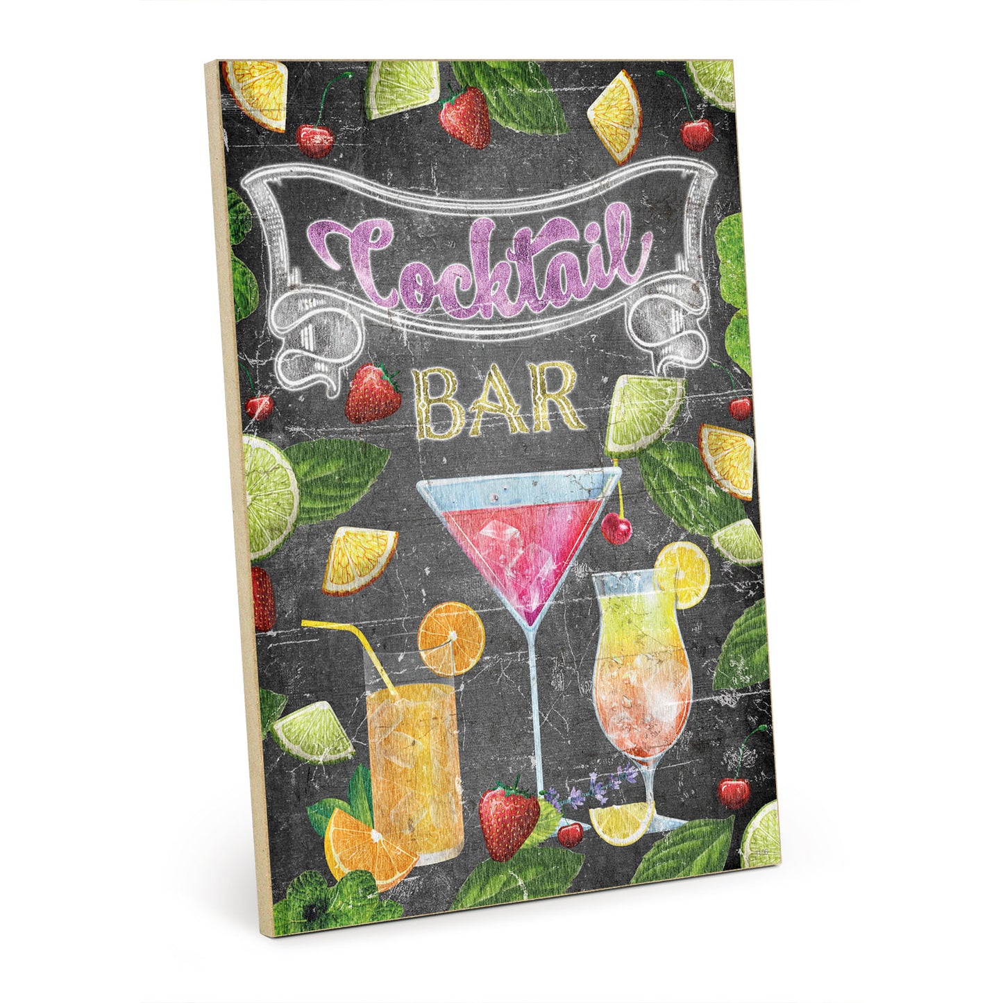 Holzschild mit Spruch - Cocltail Bar – HS-GH-01106