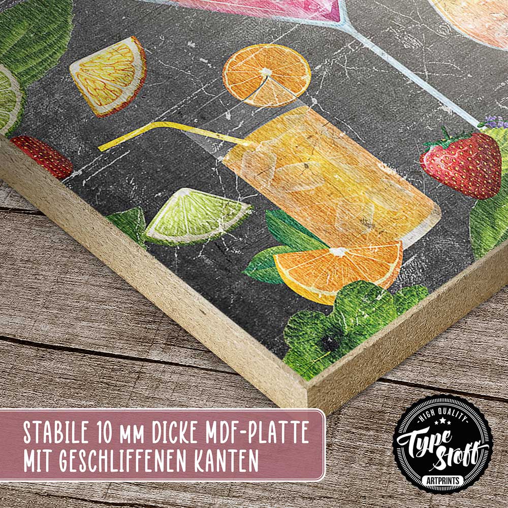 Holzschild mit Spruch - Cocltail Bar – HS-GH-01106
