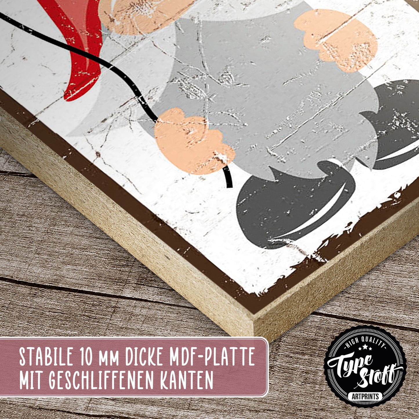 Holzschild mit Spruch - Wichtel – HS-KH-01119