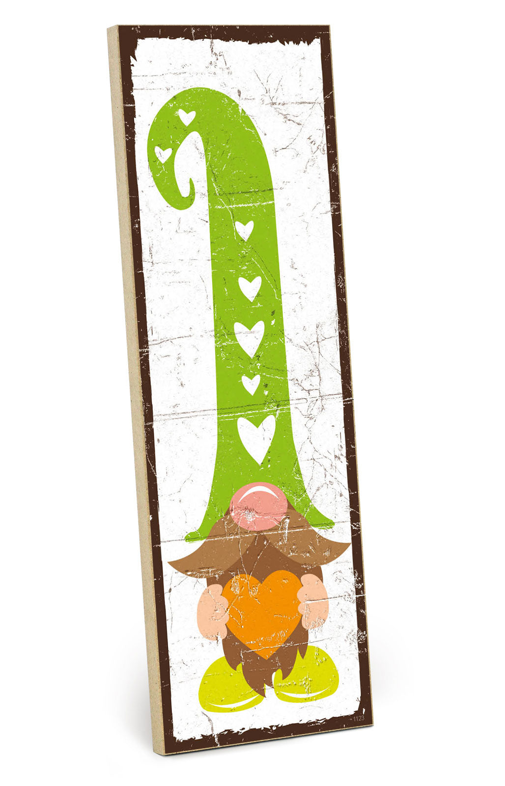 Holzschild mit Spruch - Wichtel Frühling – HS-KH-01123