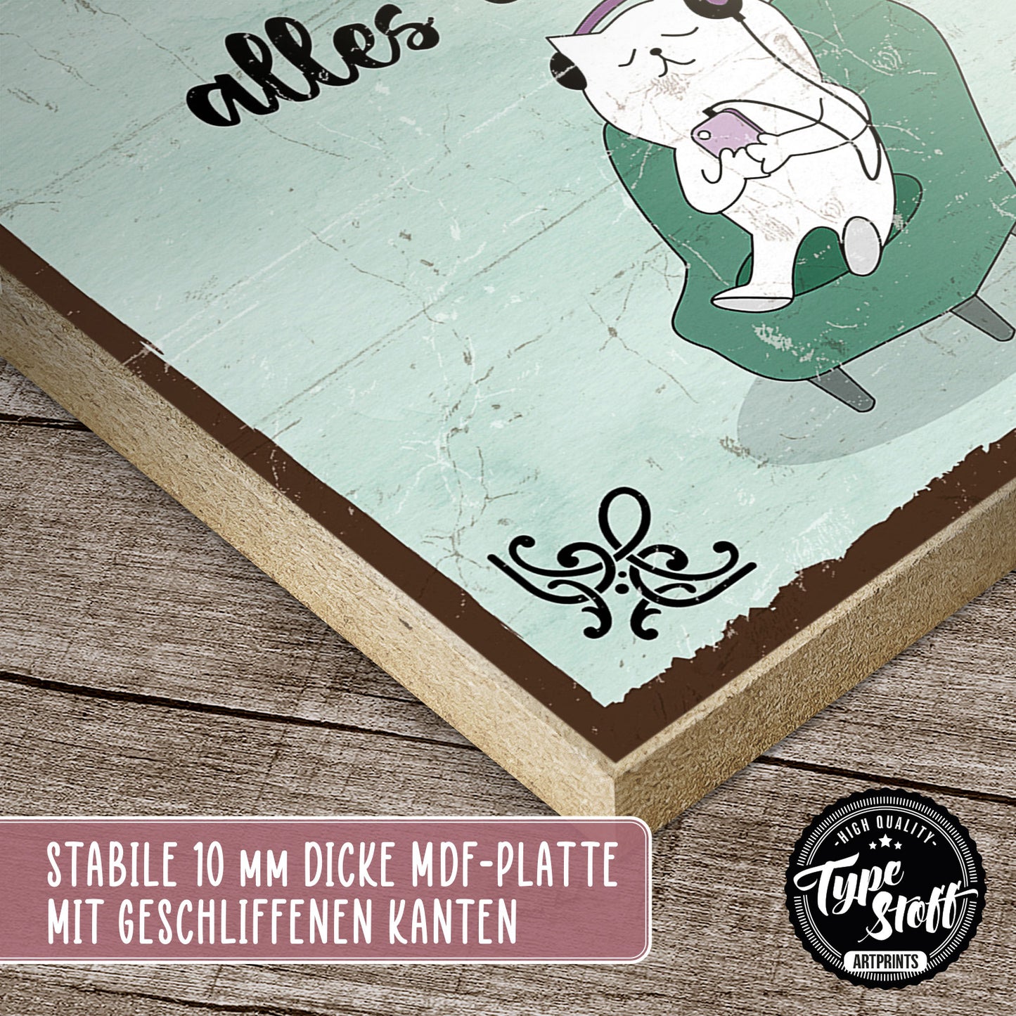 Holzschild mit Spruch - Musik - Vergessen und Erinnern - HS-GH-01139