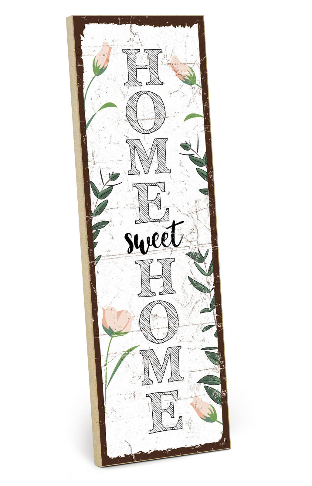 Holzschild mit Spruch - Zuhause - Home sweet home - HS-KH-01149