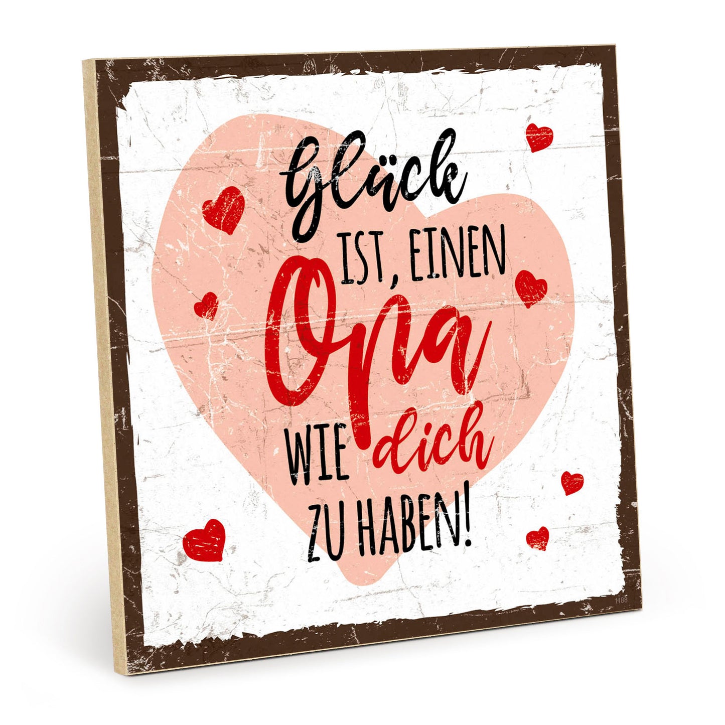 Holzschild mit Spruch - Opa - Glück dich zu haben – HS-QN-01188