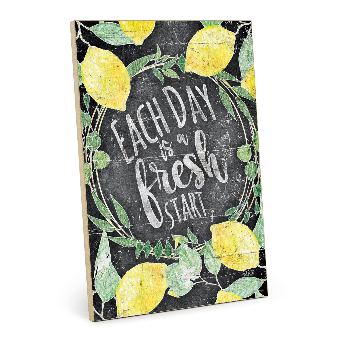Holzschild mit Spruch - Hygge - each day is a fresh start – HS-GH-01190