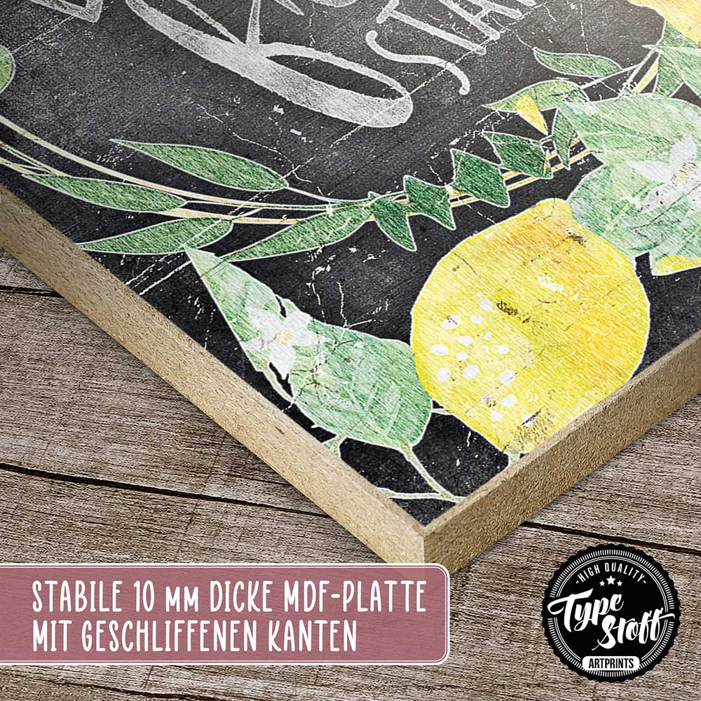 Holzschild mit Spruch - Hygge - each day is a fresh start – HS-GH-01190