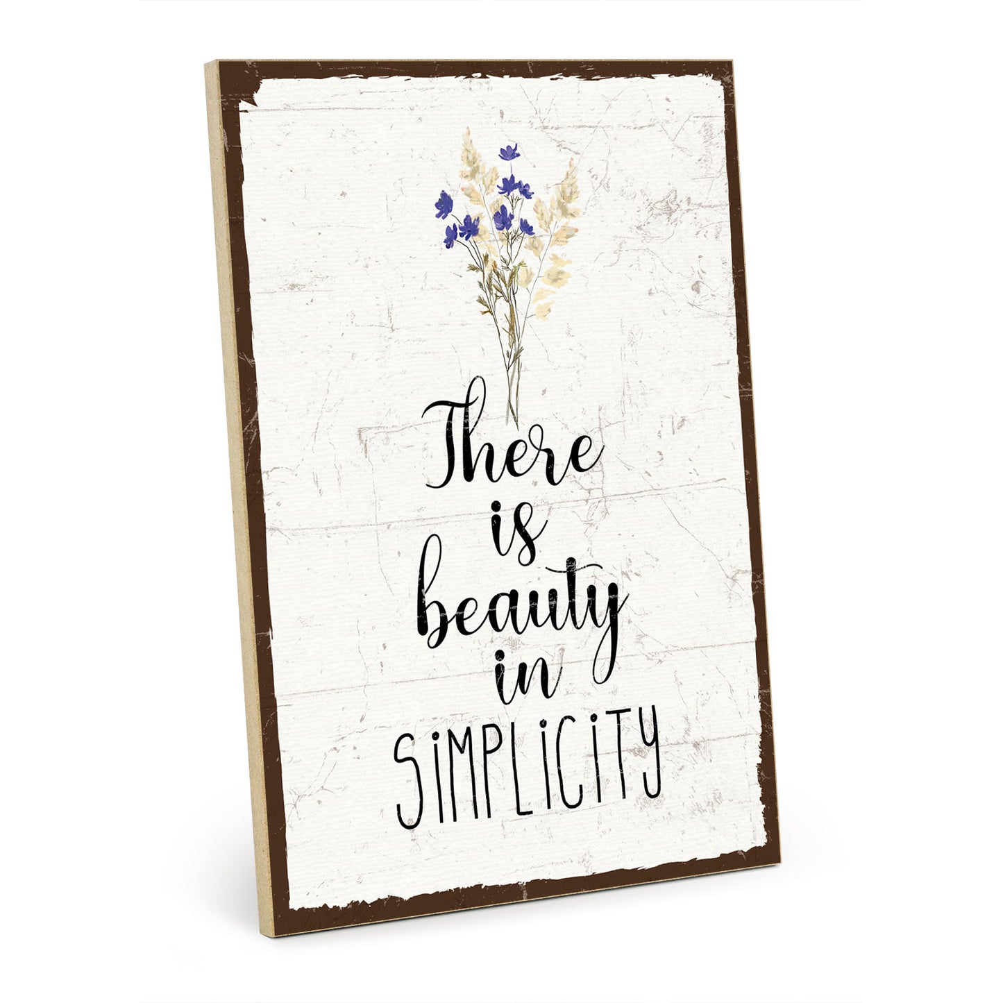 Holzschild mit Spruch - Hygge - Beauty in simplicity – HS-GH-01214
