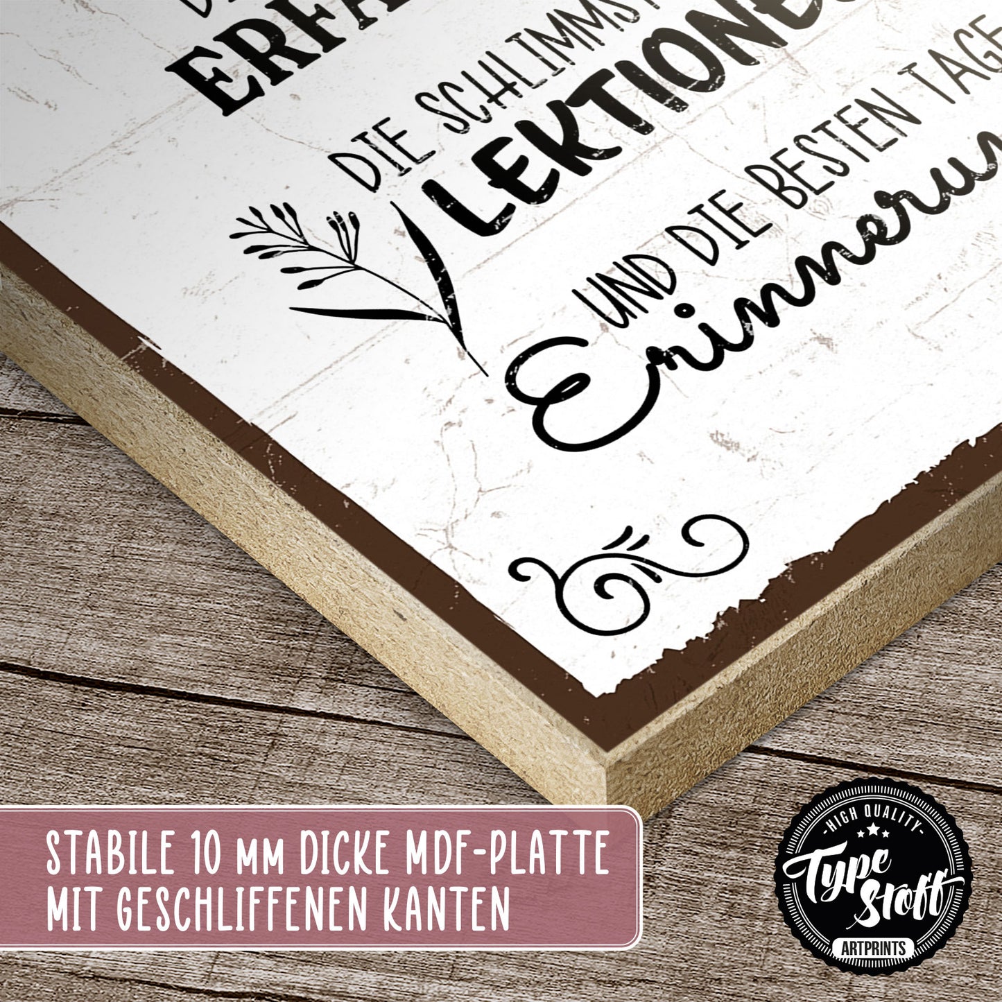 Holzschild mit Spruch - Hygge - Jeder Tag ist kostbar – HS-GH-01220