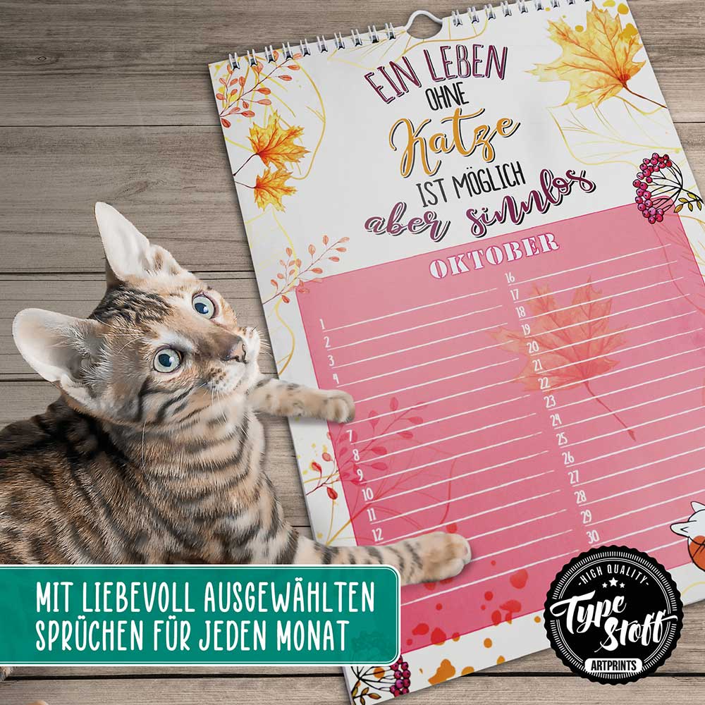 Geburtstagskalender - Katze - KA-01332