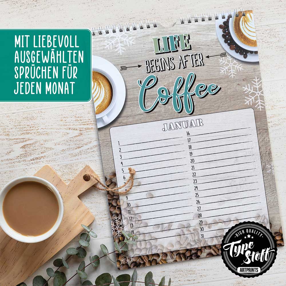 Geburtstagskalender - Kaffee - KA-01337