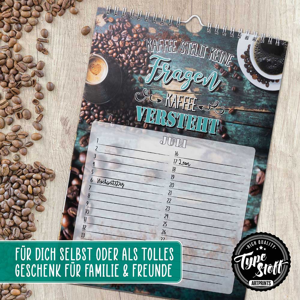 Geburtstagskalender - Kaffee - KA-01337