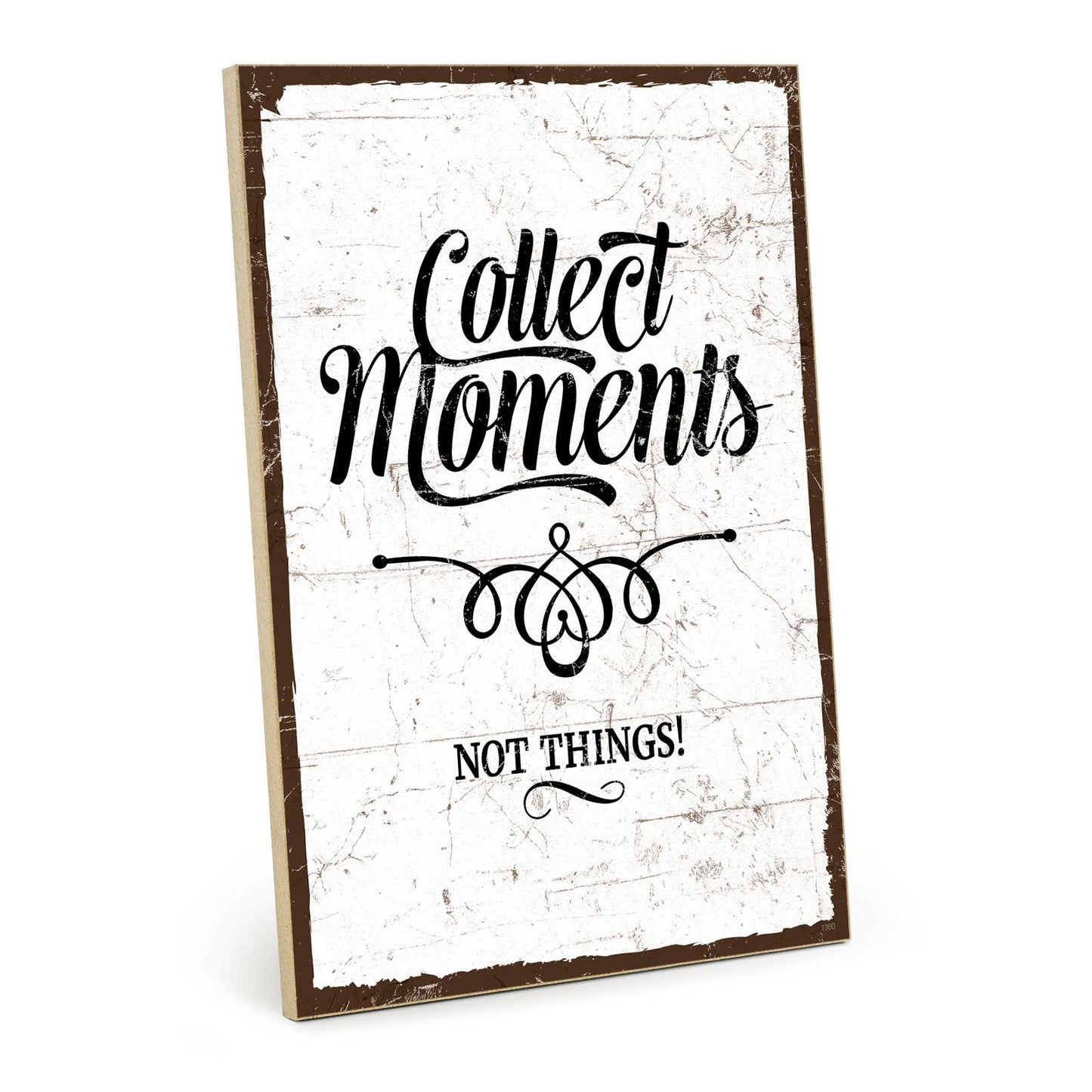 Holzschild mit Spruch - Hygge - collect moments – HS-GH-01360