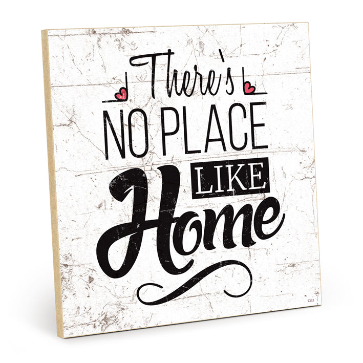 Holzschild mit Spruch - Zuhause - no place like home – HS-QN-01361