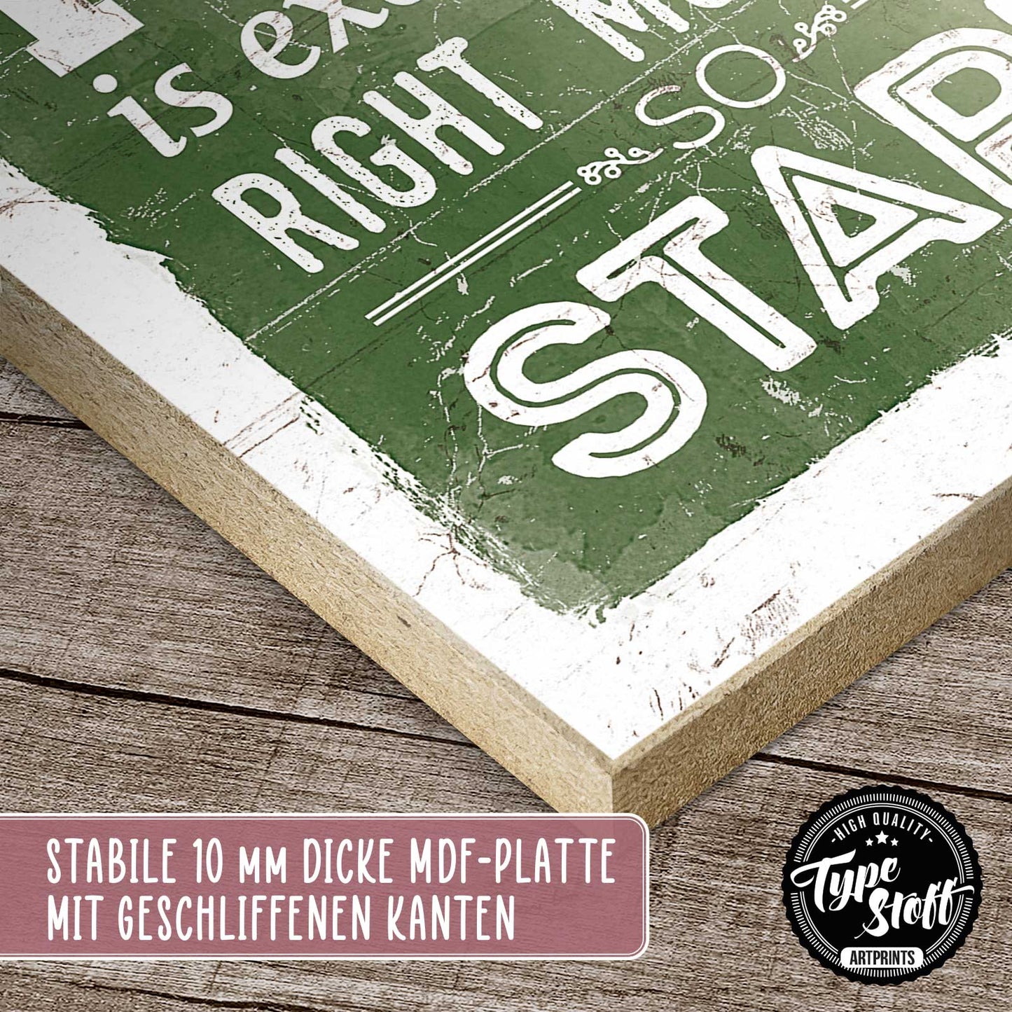 Holzschild mit Spruch - Hygge - NOW – HS-GH-01368