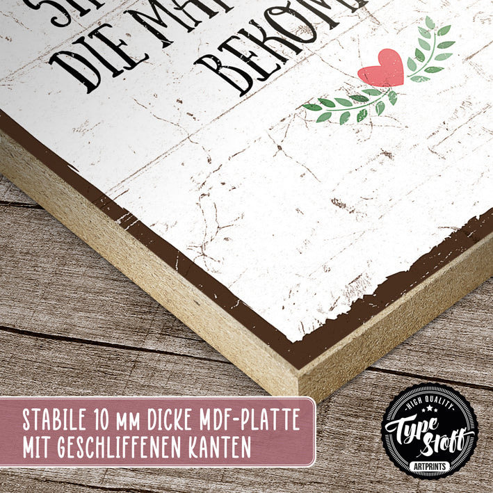 Holzschild mit Spruch - Die besten Dinge – HS-GH-01381
