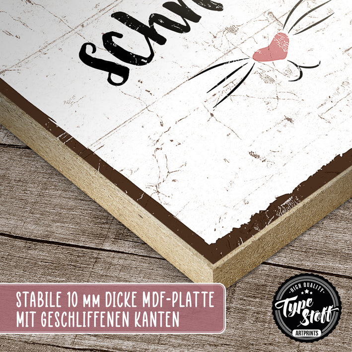Holzschild mit Spruch - Ich schnarche nicht - HS-GH-01386