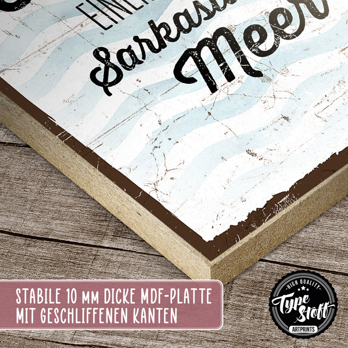Holzschild mit Spruch - Ich komme aus Ironien - HS-GH-01394
