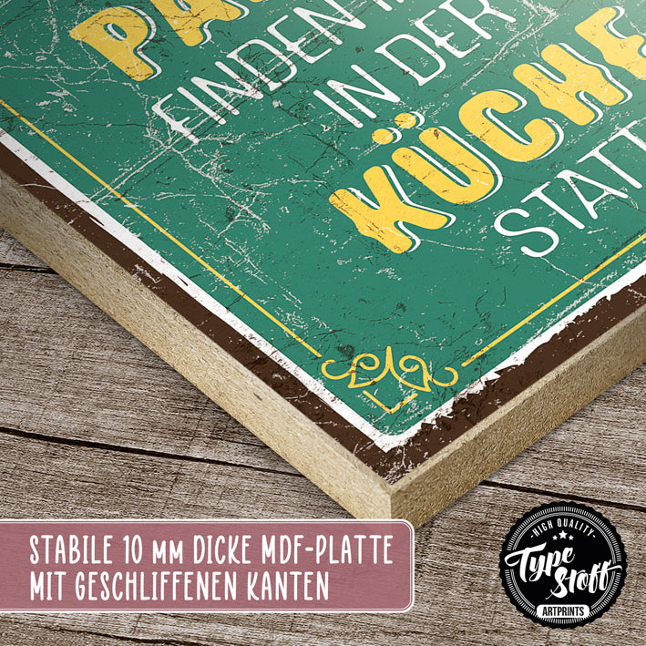 Holzschild mit Spruch - Die besten Partys – HS-QN-01413