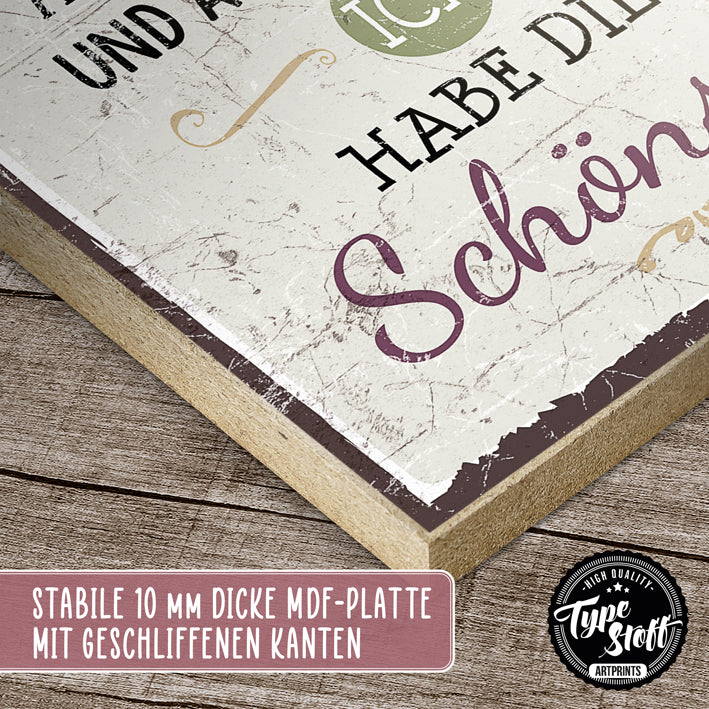 Holzschild mit Spruch - Es gibt so viele Frauen... - HS-GH-01448