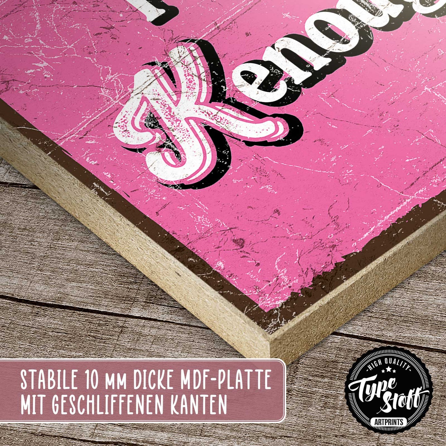Holzschild mit Spruch - I am Kenough – HS-QN-01464