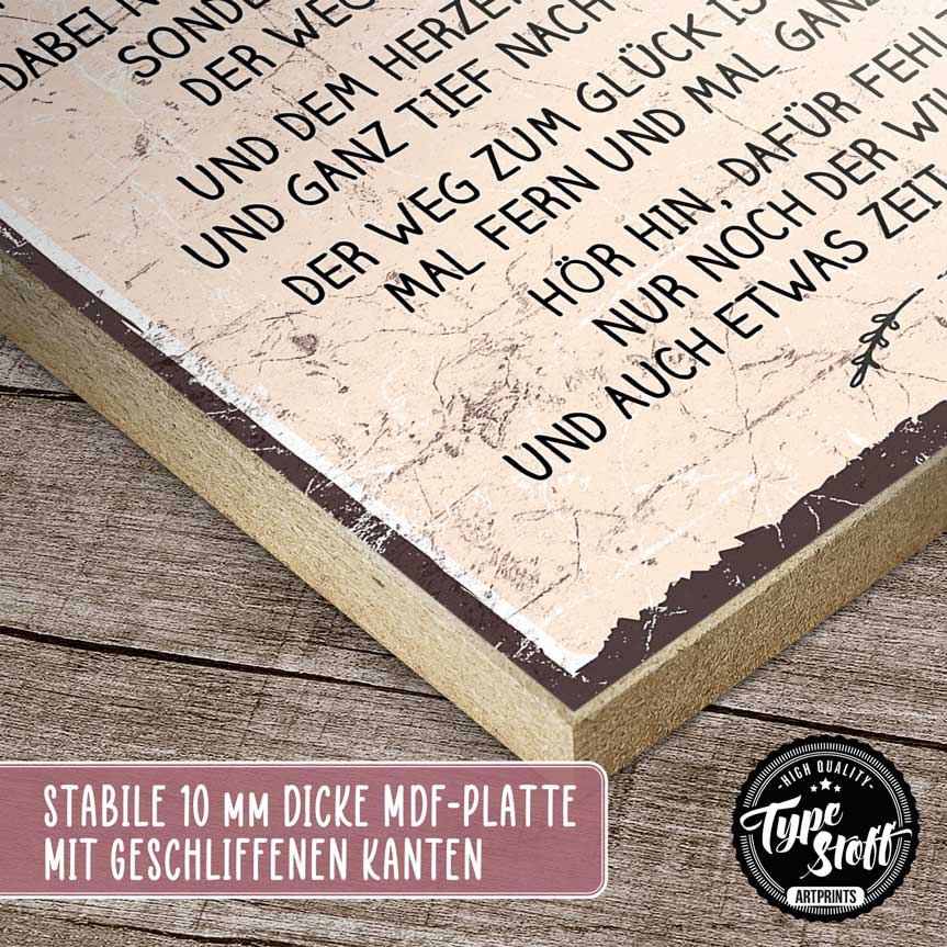 Holzschild mit Spruch - Zwischendurch - HS-GH-01468