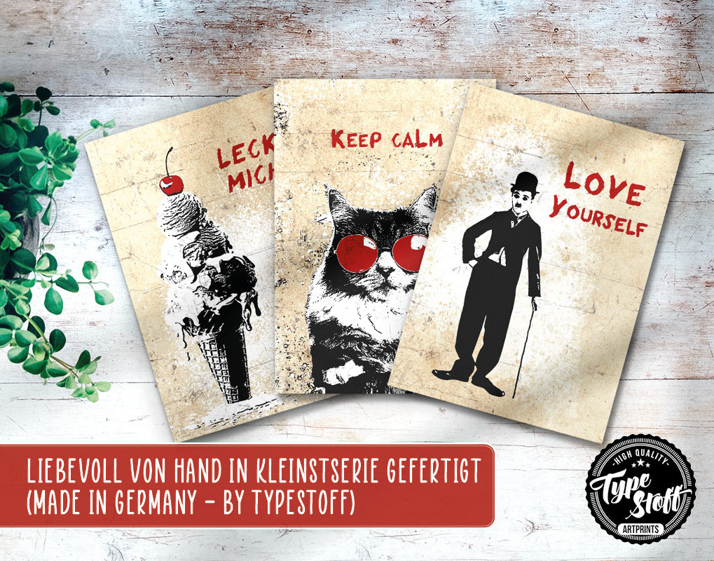 Postkarten - Short Quotes - Set - PK-01480