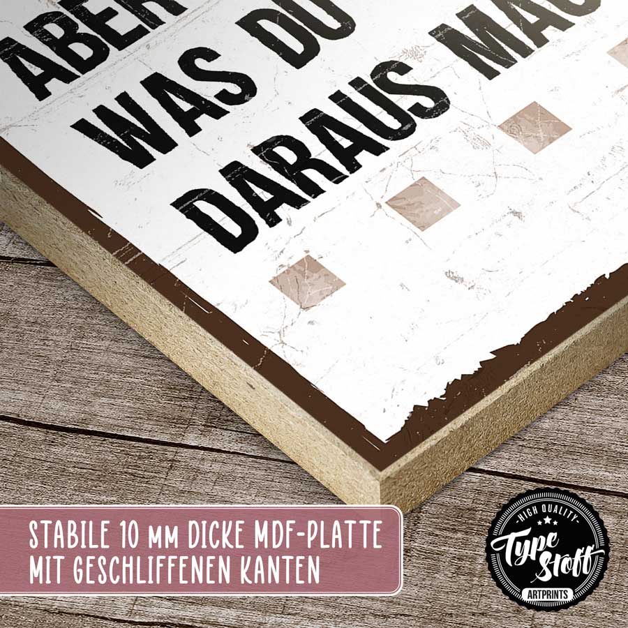 Holzschild mit Spruch - Es ist wie es ist – GH-01566