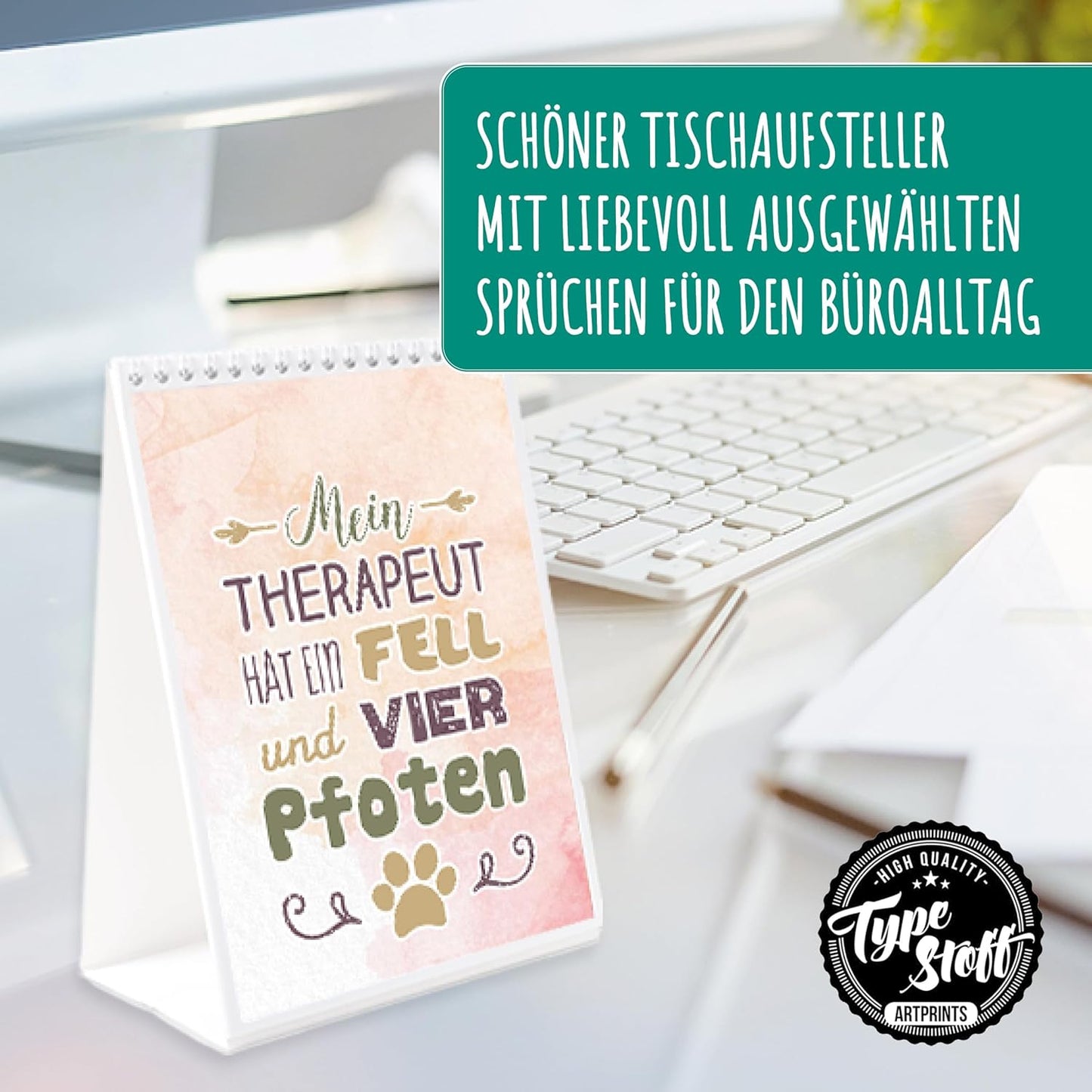 Tischkalender mit Sprüchen – Dein Aufmunterer im Büro - HUNDE-EDITION - TK-01575