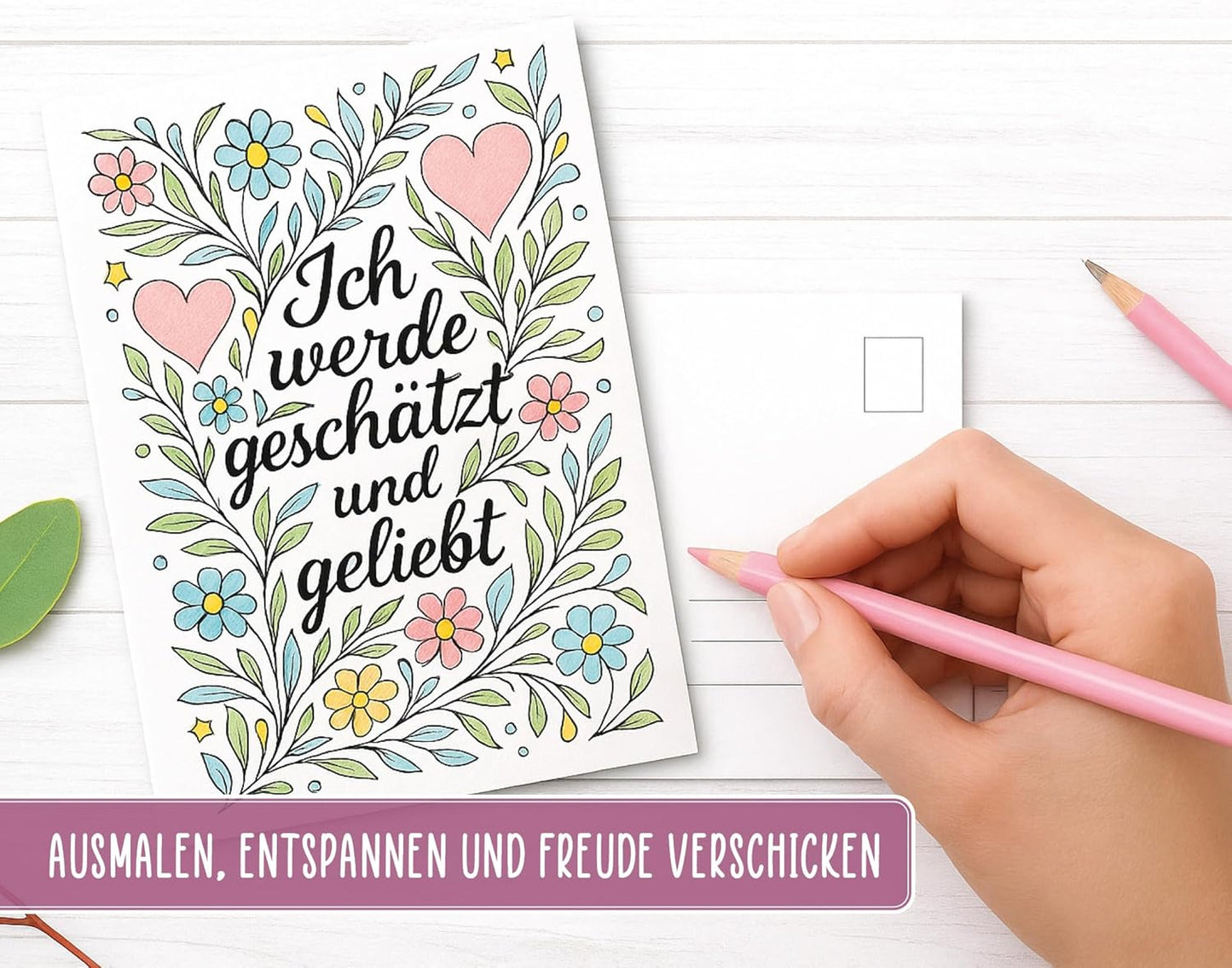 Postkarten - Ausmalpostkarten- Set - PK-1583