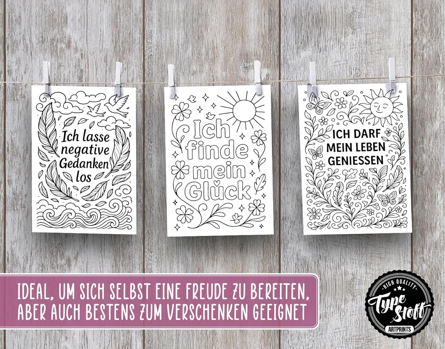 Postkarten - Ausmalpostkarten- Set - PK-1583