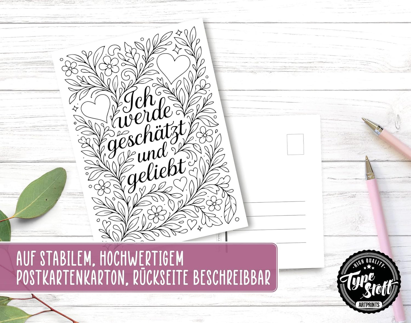 Postkarten - Ausmalpostkarten- Set - PK-1583