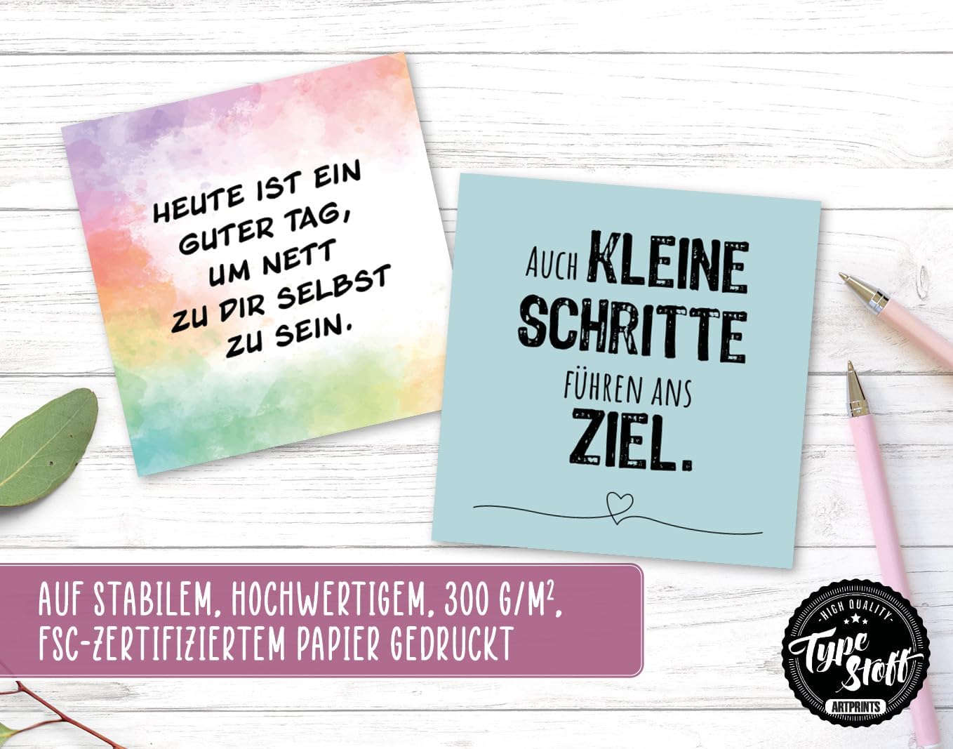 25 Hyggekarten Set 3 mit 50 Sprüchen für jeden Tag - HK-01584