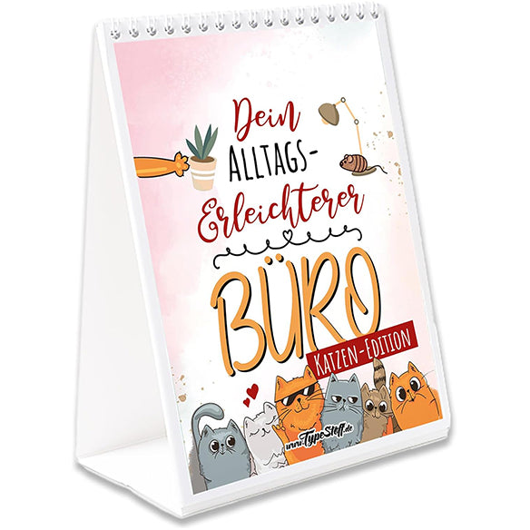 Tischkalender mit Sprüchen – Dein Aufmunterer im Büro - KATZEN-EDITION - TK-01518
