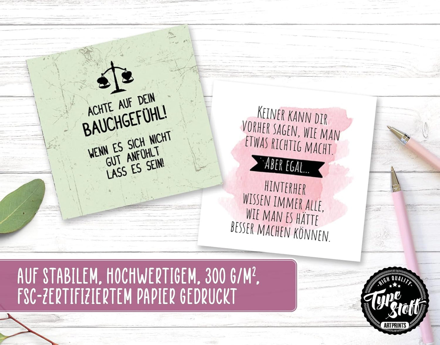 25 Hyggekarten Set 1 mit 50 Sprüchen für jeden Tag - HK-01484