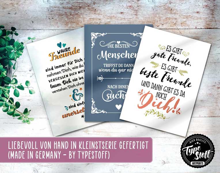 Postkarten - Freunde fürs Leben - Set - PK-01525