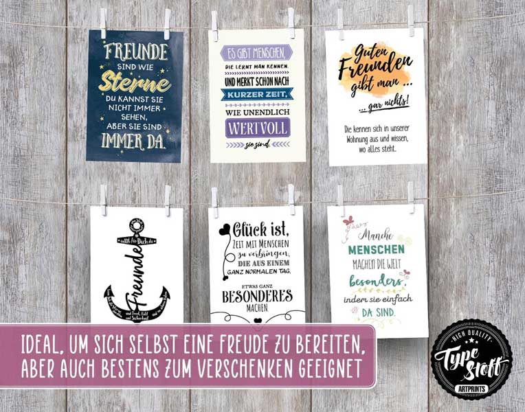 Postkarten - Freunde fürs Leben - Set - PK-01525