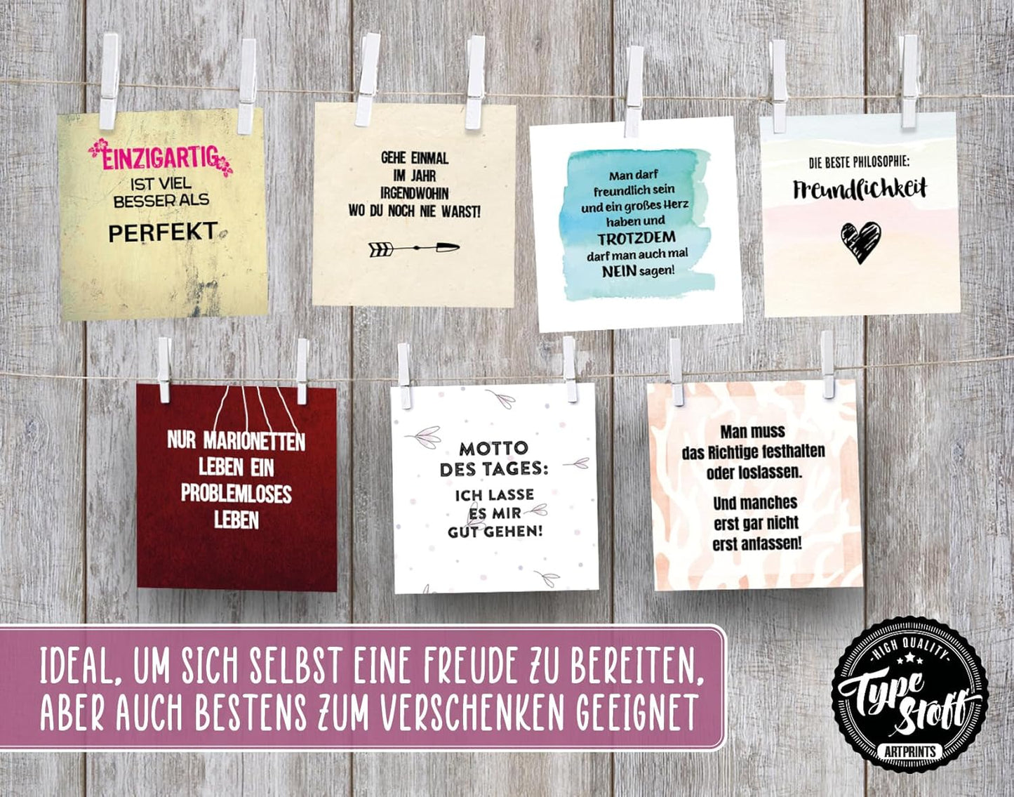 25 Hyggekarten Set 1 mit 50 Sprüchen für jeden Tag - HK-01484
