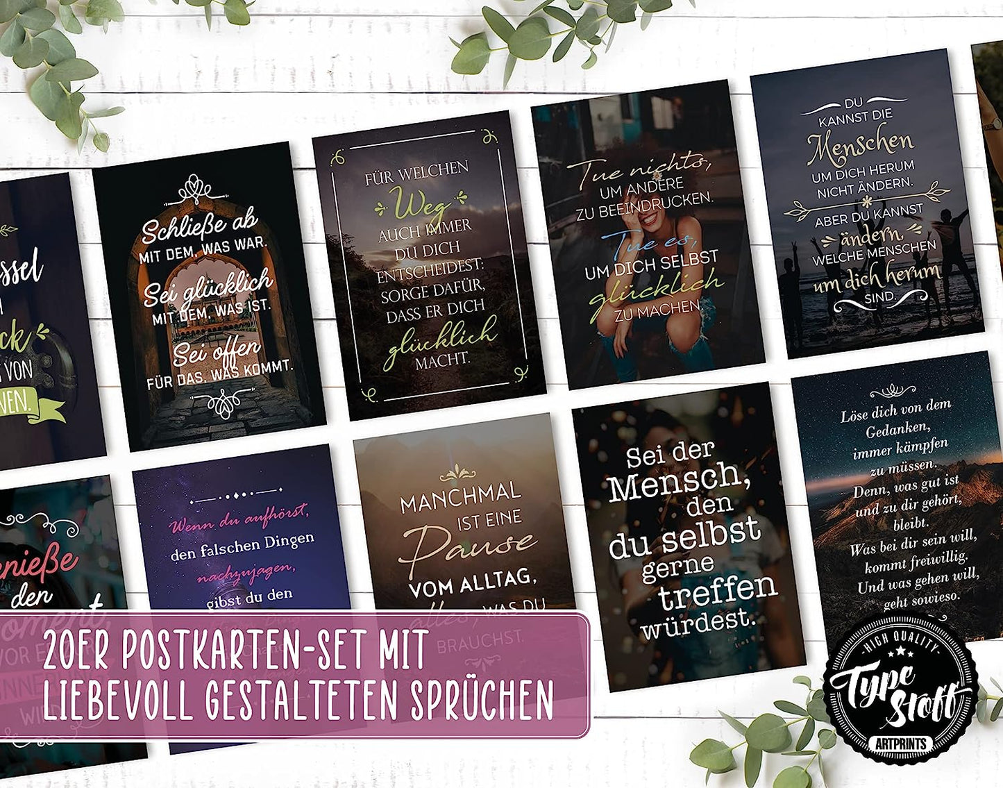 Postkarten - Bleib wie du bist - Set - PK-00601