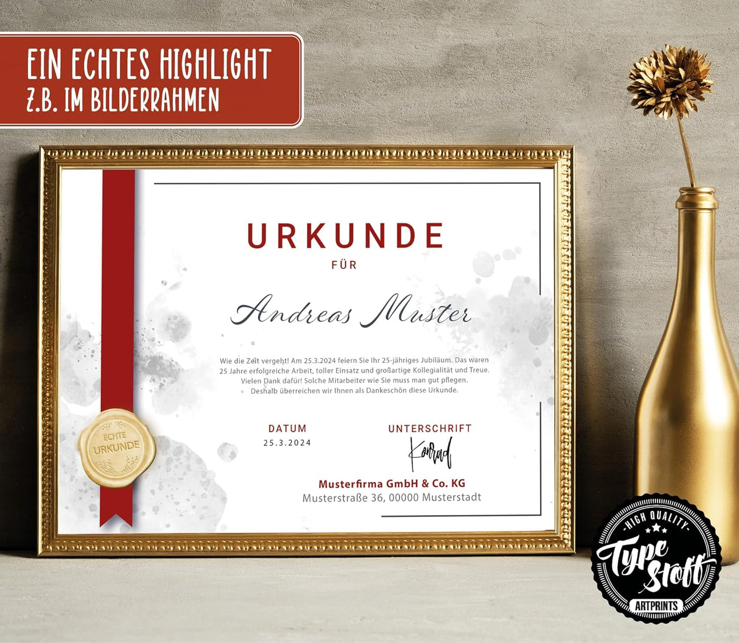 Urkunde Blanko - 5 Stück - MP-01502-05